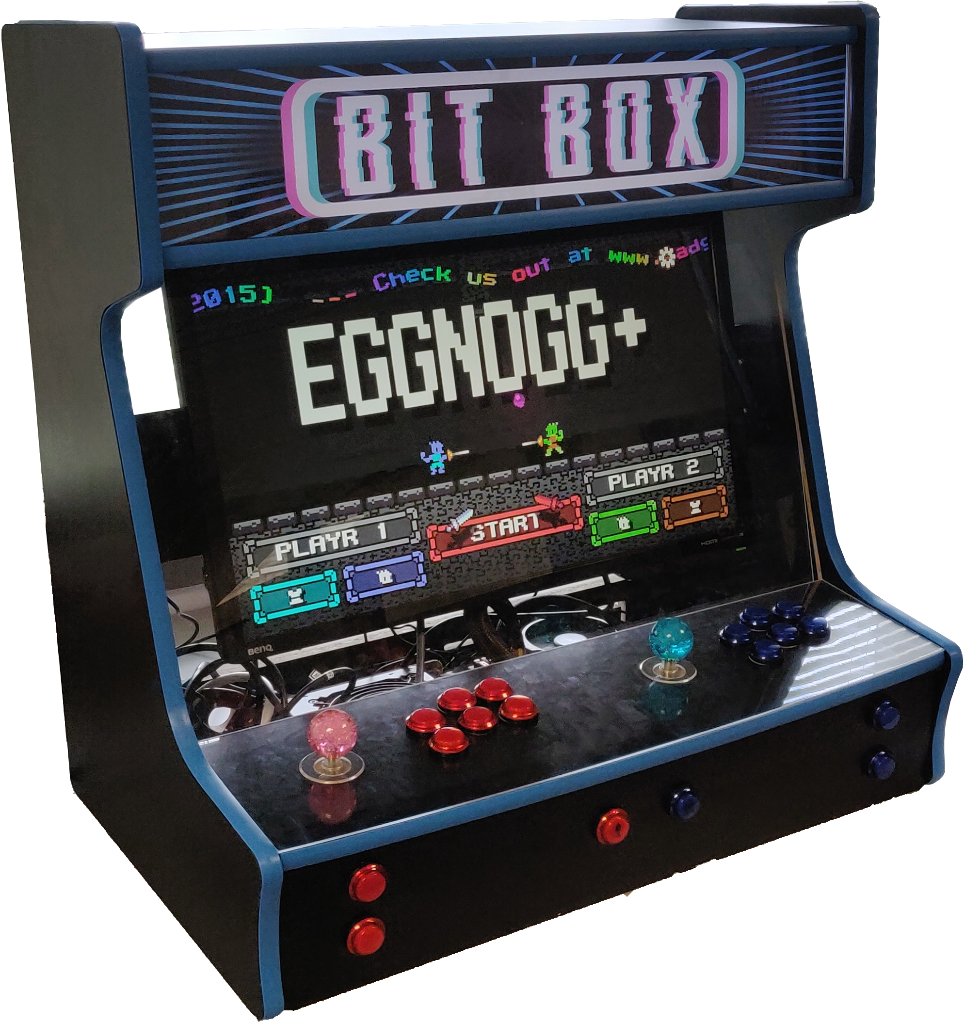 Photo of the Bit Box arcade cabinet